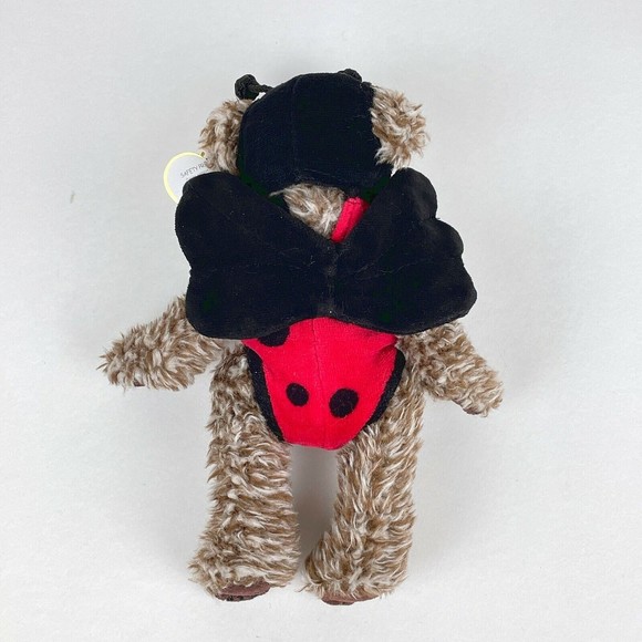 TY Attic Treasures BUGSY the Lady Bug Teddy Bear  8" NWT Stuffed Plush Toy - Picture 6 of 8